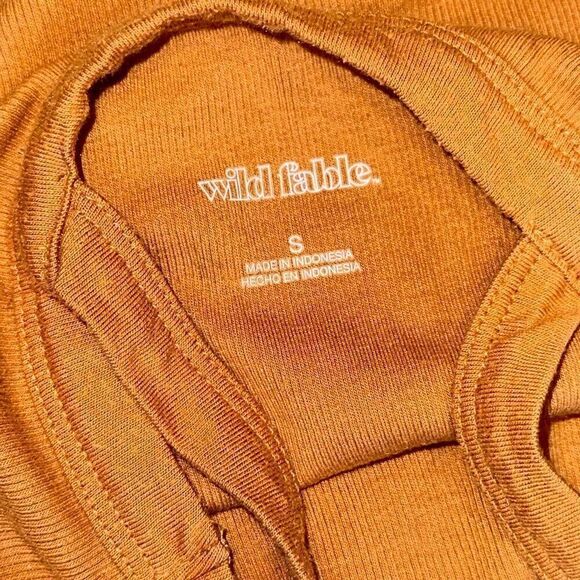 Wild Fable burnt orange basics tank top | Sz S - Picture 4 of 4